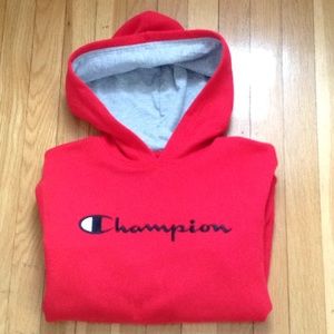 NWOT Red Champion hooded sweatshirt